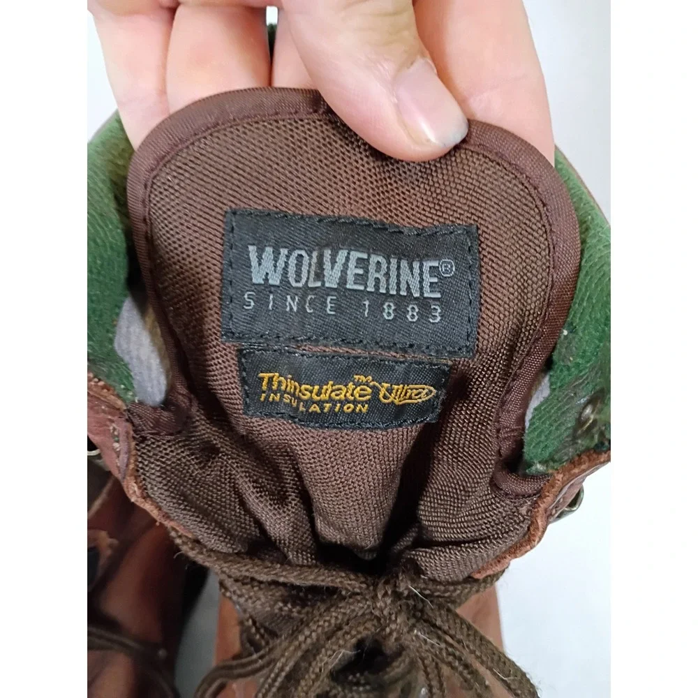 Rugged Gorpcore Wolverine Mens 9.5M Brown Leather GORE-TEX Thinsulate Work Boots